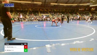 100 lbs Final - Chanlee McKinney, Woodland Wrestling Club vs Solana White, Spartan Mat Club