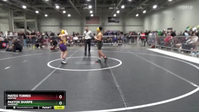 110 lbs Cons. Round 1 - Paxton Sharpe, Wakeeney vs Mateo Torres, Newton