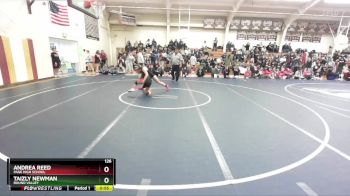 126 lbs Cons. Round 5 - Andrea Reed, Page High School vs Taizly Newman, Round Valley
