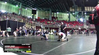 107 lbs Champ. Round 1 - Jayden Jones, Nebraska Wrestling Academy vs Magdalena Street, Midwest Destroyers Wrestling Club