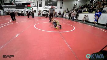 45 lbs Quarterfinal - Karter Baucom, Salina Wrestling Club vs Kane Coombes, Wyandotte Youth Wrestling