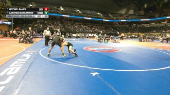 132 Class 4 lbs Quarterfinal - Carsten Burkemper, Ft. Zumwalt North vs Mitchel Baker, Jackson