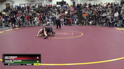 132 lbs Semifinal - Jax Forrest, Bishop McCort vs Manuel Saldate, SLAM Academy