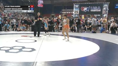 100 lbs Cons. Sub-quarters - Kylee Tran-Harris, Oklahoma vs Cassidy McCallister, Iowa