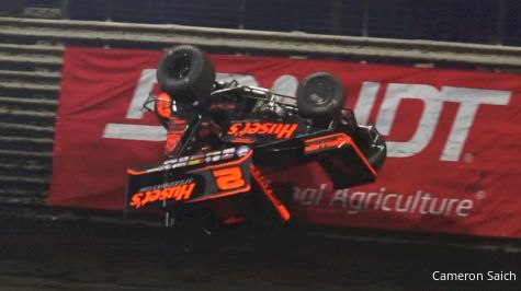 David Gravel Flips On Knoxville Nationals Qualifying Night: WATCH