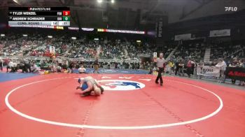 3A-132 lbs Cons. Round 1 - Andrew Schrader, Douglas vs Tyler Wenzel, Powell
