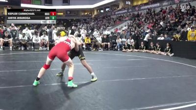 144 lbs Quarterfinal - Justis Jesuroga, Southeast Polk vs Kepler Carmichael, North Scott