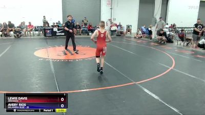 102 lbs Placement Matches (16 Team) - Lewis Davis, Arkansas vs Avery Rios, Oklahoma Blue