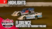 Highlights | 2025 Lucas Oil North/South 100 Thursday Prelim at Florence Speedway