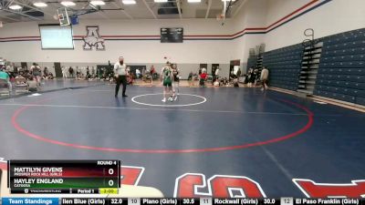 100 lbs Round 4 - Hayley England, Catoosa vs Mattilyn Givens, Prosper Rock Hill (Girls)