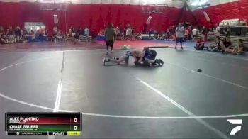 132 lbs Round 1 (4 Team) - Alex Plahitko, Roncalli vs Chase Gruber, Coleman Cougars