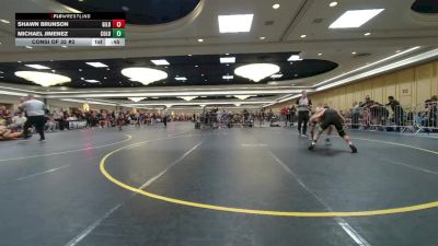 120 lbs Consi Of 32 #2 - Shawn Brunson, Gilbert WC vs Michael Jimenez, Columbus Explorers