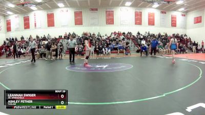 130 lbs Quarterfinal - Leannah Swiger, Ak. Springfield vs Ashley Fether, Tuslaw