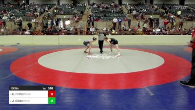 130 lbs 3rd Place - Carter Prehar, Roundtree Wrestling Academy vs Joaquin Salas, Morris Fitness Wrestling Club