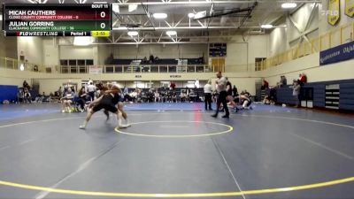 184 lbs Round 4 (6 Team) - Micah Cauthers, Cloud County Community College vs Julian Gorring, Clackamas Community College