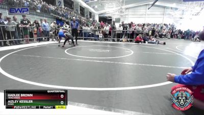 65 lbs Quarterfinal - Aizley Kessler, GHWC vs Hadlee Brown, Trailhands