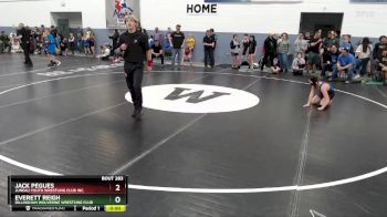 97 lbs Cons. Round 1 - Everett Reigh, Dillingham Wolverine Wrestling Club vs Jack Pegues, Juneau Youth Wrestling Club Inc.