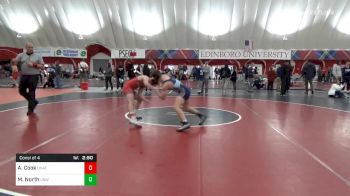 149 lbs Consolation - Alec Cook, Unattached vs Michael North, Univ Of Maryland