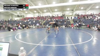 235 lbs 1st Place Match - Meleane Fa'amausili, West Jordan vs Graycee Simmons, Copper Hills