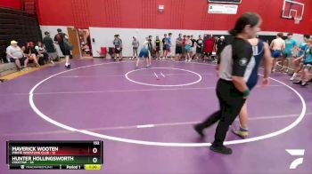 152 lbs Round 2 (6 Team) - Hunter Hollingsworth, Choctaw vs Maverick Wooten, Pirate Wrestling Club