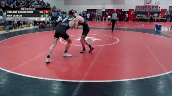 139 lbs Cons. Round 4 - Holland Schacherer, Dawson-Boyd - Lac Qui Parle - Montevideo United vs Nick Larson, LeSueur-Henderson