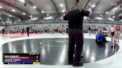 87 lbs Round 3 - Max Lindquist, Collum Trained School Of Wrestling vs Kemper Thomas, Victory Wrestling