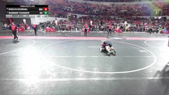 132 lbs Cons. Round 5 - Evelyn Eckdhal, Monroe Wrestling Club vs Summer Thunder, Antigo