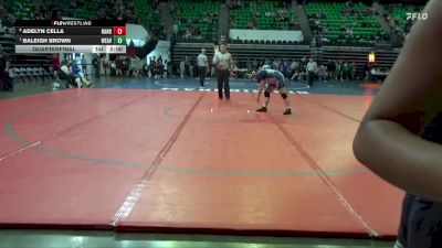 1-5A 185 Quarterfinal - Baleigh Brown, Weaver vs Adelyn Cella, Randolph