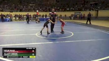 55 lbs Cons. Round 2 - Elliott Gibson, Ram Wrestling Academy vs Wylie Nulik, Hinton Youth Wrestling