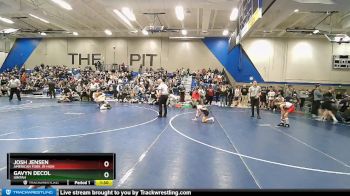 80 lbs Champ. Round 1 - Josh Jensen, American Fork Jr High vs Gavyn DeCol, Uintah