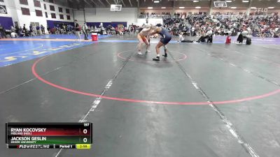 197 lbs Cons. Round 2 - Ryan Kocovsky, Midland (Neb.) vs Jackson Geslin, Keiser University