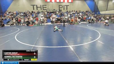 64 lbs Cons. Round 4 - Carter Sweat, Wasatch Wrestling Club vs Korbin Crittenden, South Summit Wrestling Club