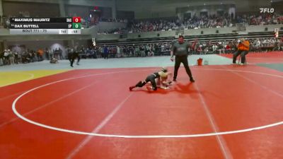 70 lbs Cons. Semi - Maximus Mauritz, Dassel-Cokato-Litchfield vs Dax Buttell, St. Peter