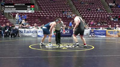 285 lbs Consi 3 - Cam Danna, West Allegheny vs Kolton Kemp, Manheim Township