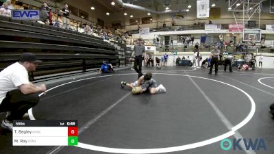 58 lbs Consolation - Tyde Begley, Choctaw Ironman Youth Wrestling vs Maxwell Roy, Standfast OKC