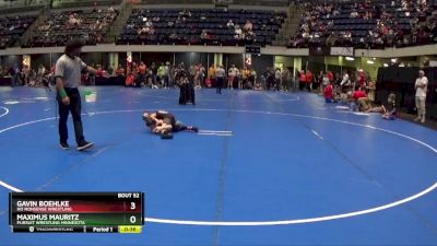 60 lbs Quarterfinal - Gavin Boehlke, No Nonsense Wrestling vs Maximus Mauritz, Pursuit Wrestling Minnesota