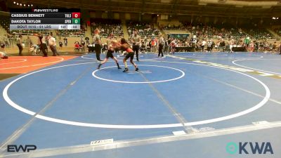 61 lbs Consi Of 4 - Cassius Bennett, Tulsa North Mabee Stampede vs Dakota Taylor, Sperry Wrestling Club