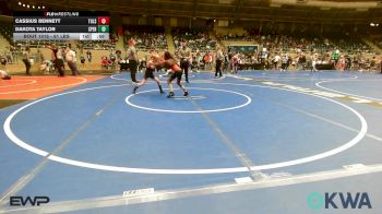 61 lbs Consi Of 4 - Cassius Bennett, Tulsa North Mabee Stampede vs Dakota Taylor, Sperry Wrestling Club