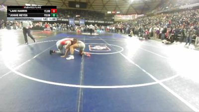 Boys 4A 150 lbs Quarterfinal - Lake Harris, Yelm vs Josue Reyes, Pasco