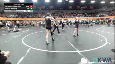 105 lbs Rr Rnd 1 - Kaydence Langford, ARDMORE TAKEDOWN CLUB vs Gentry Pickett, Shelton Wrestling Academy
