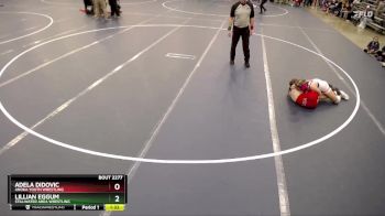 1st Place Match - Lillian Eggum, Stillwater Area Wrestling vs Adela Didovic, Anoka Youth Wrestling