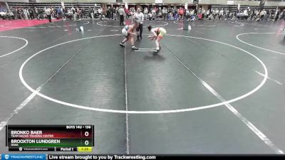 136 lbs Quarterfinal - Brooxton Lundgren, Iowa vs Bronko Baer, Team Nazar Training Center