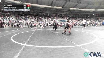 46 lbs Consi Of 16 #1 - Eli Reeves, Broken Arrow Wrestling Club vs Braylee Dilbeck, Woodland Wrestling Club