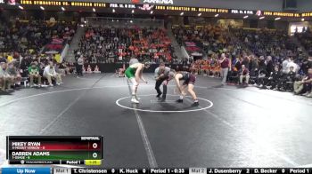 138 lbs Semis - Darren Adams, 1-Osage vs Mikey Ryan, 4-Mount Vernon