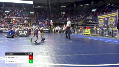 60 lbs Round Of 16 - Brentley Maines, Punxsutawney vs Jackson Gates, Bethlehem