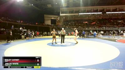 125 lbs Cons. Semi - Jaelyn White, Yuba City vs Bailey Cathey, Galt