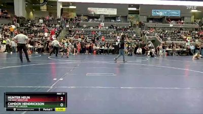 85 lbs Cons. Round 2 - Camdon Hendrickson, Hawks WC Lincoln vs Hunter Heun, The Best Wrestler