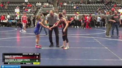 94-101 lbs Round 5 - Myla Woolridge, Greater Heights Wrestling-AAA vs Charlee Kounkel, Hinton Mathawks