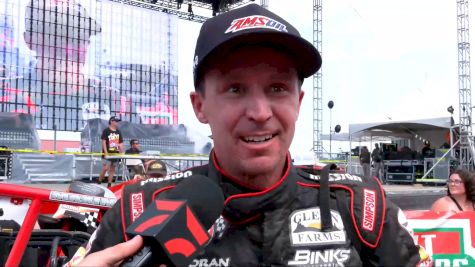 Kody Swanson Reacts After Winning His Fourth Bettenhausen 100 In Illinois