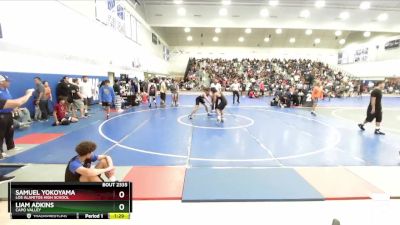 150 lbs Champ. Round 2 - Liam Adkins, Capo Valley vs Samuel Yokoyama, Los Alamitos High School